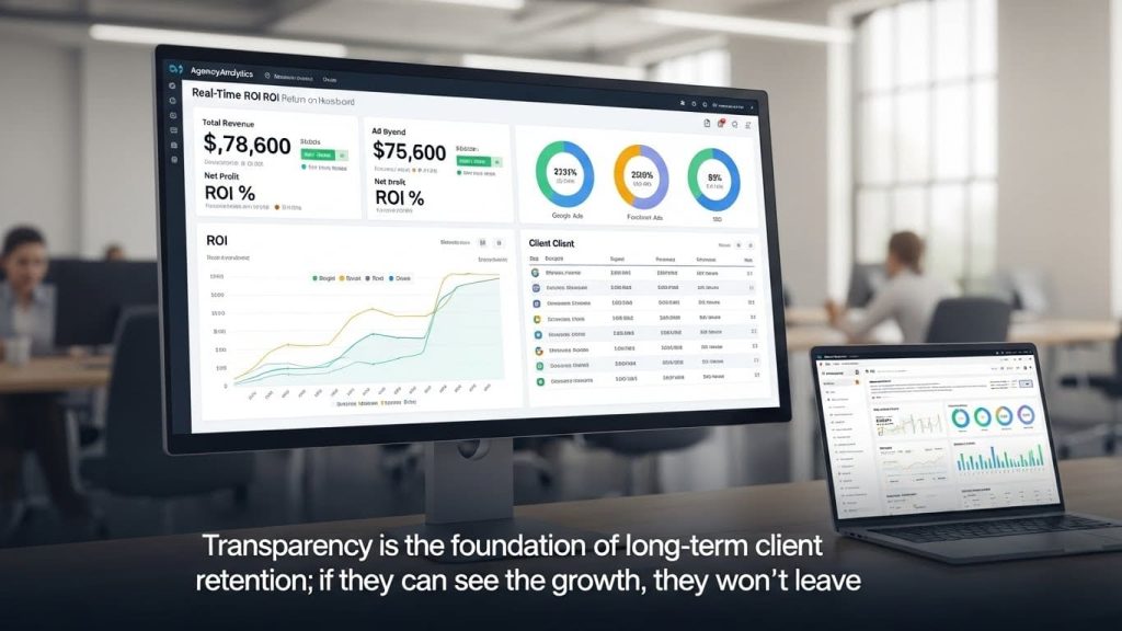 Real-time ROI dashboard for digital agencies using AgencyAnalytics
