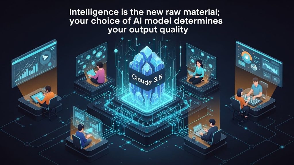 Intelligence is the new raw material; your choice of AI model determines your output quality