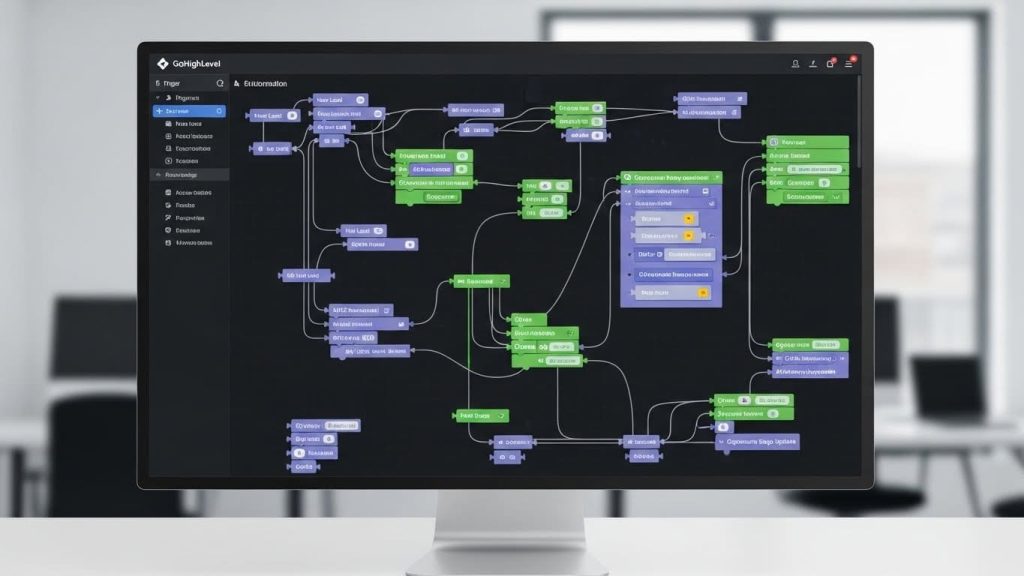 The architecture of a GoHighLevel automation workflow