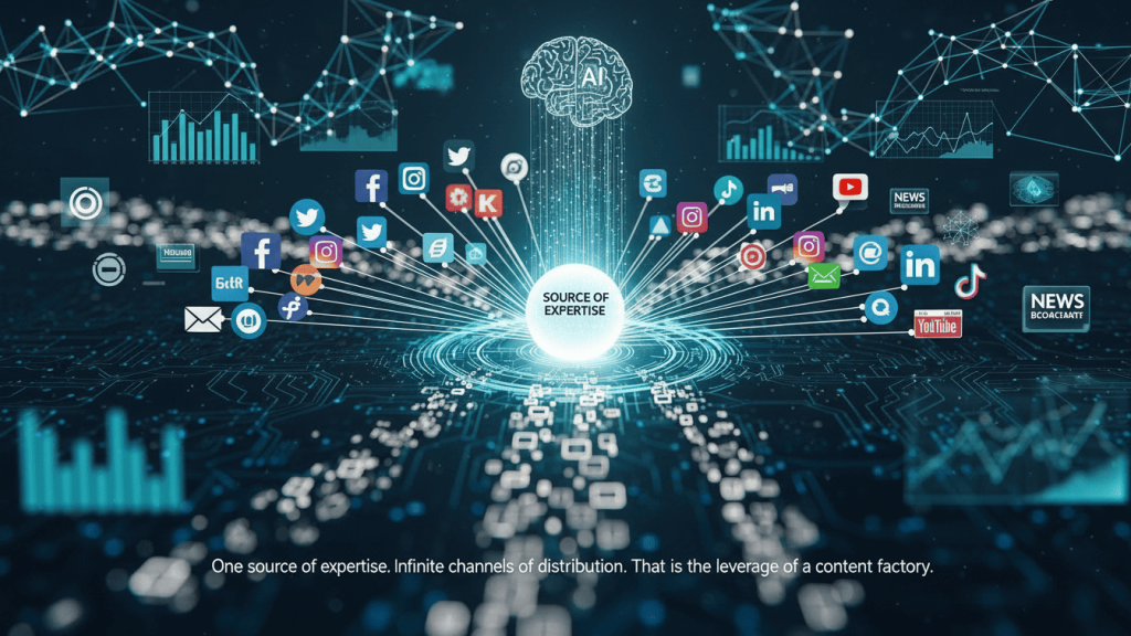 Multi-channel content distribution network powered by AI