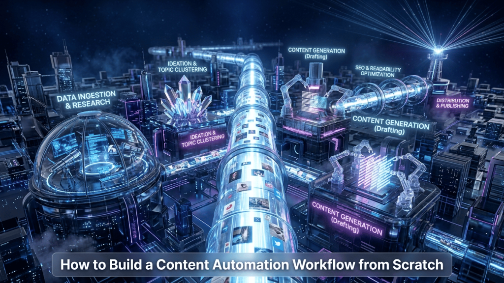 Visual guide to content automation workflow
